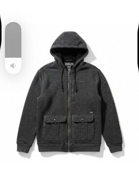 O’Neill hooded fleece zip jacket blue large